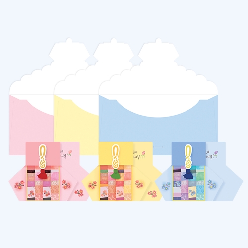 FB150 (6종 1세트) 복주머니 머니 클럽 봉투