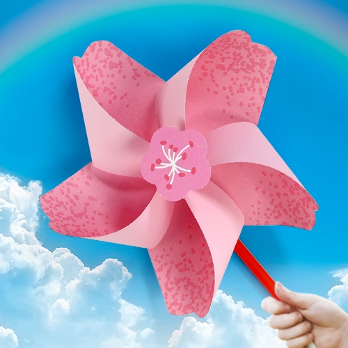 [하하당] 빙글빙글 봄꽃 바람개비 (3종 택1)