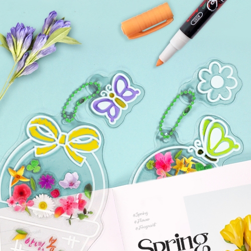 [하하당] 봄꽃 담은 책갈피 (3종 택1)