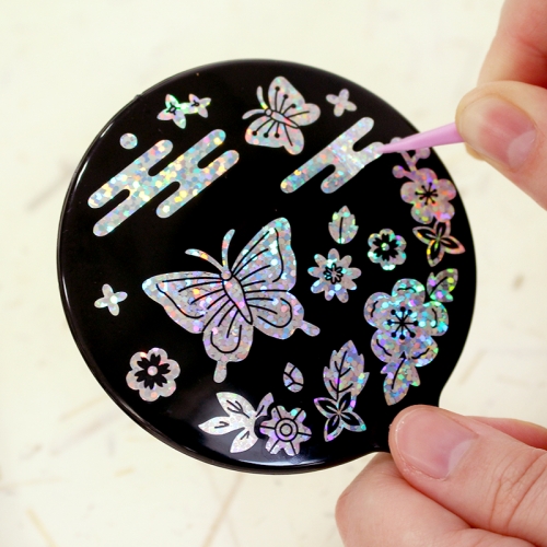 전통 자개 손거울 1set