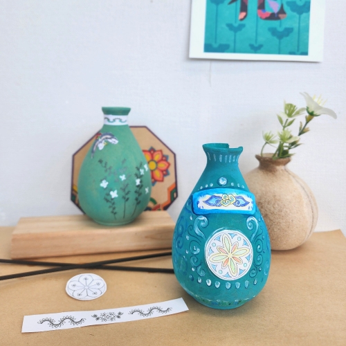 고려청자 한국 전통 추석 설날 만들기 달항아리 한지 공예 체험 DIY 키트 미아아트