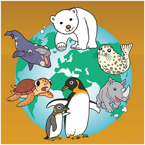 환경보호생물 화첩만들기-거북한살이와 멸종위기 동물 친구들