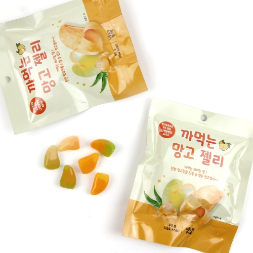 까먹는 젤리 망고맛 젤리 과일맛 한입간식 망고맛구미 15개세트