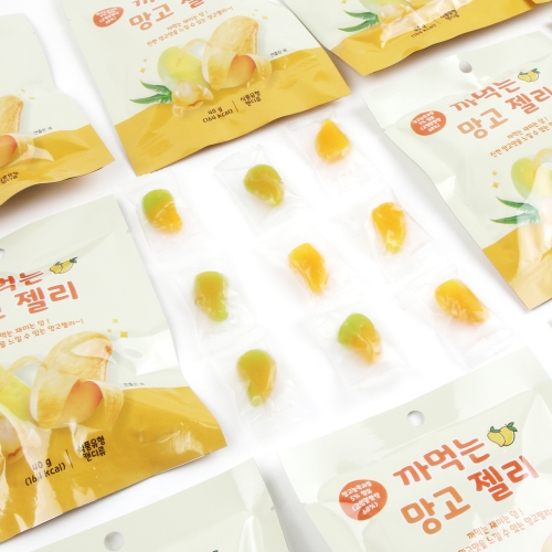 까먹는 젤리 망고맛 젤리 과일맛 한입간식 망고맛구미 15개세트