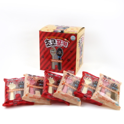 딸기초콜릿 초코포키 스푼초코 우유에녹여먹는 초콜릿 16개세트