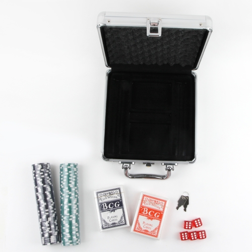 포커칩 세트 올인원 블랙잭 카드게임놀이 칩 100p 트럼프 보드게임