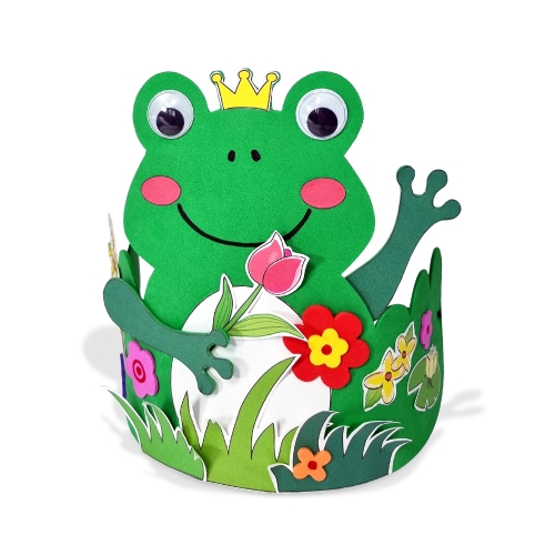 만들기  개구리 봄 꽃 왕관 (4인용)