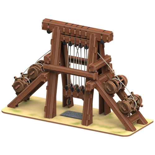 [Maskot Almacen] 한국사 3D 입체퍼즐 만들기 (거중기)