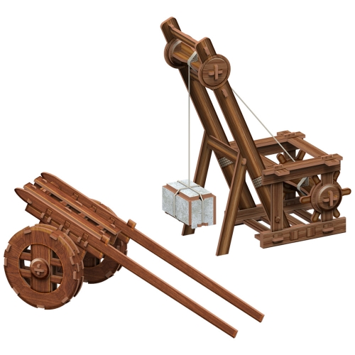 [Maskot Almacen] 한국사 3D 입체퍼즐 만들기 (녹로와 유형거)