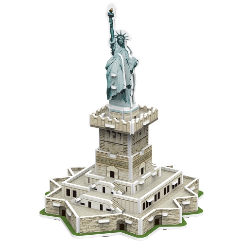 [Maskot Almacen] 미니 세계유명건축물 3D입체퍼즐 만들기 (자유의 여신상)