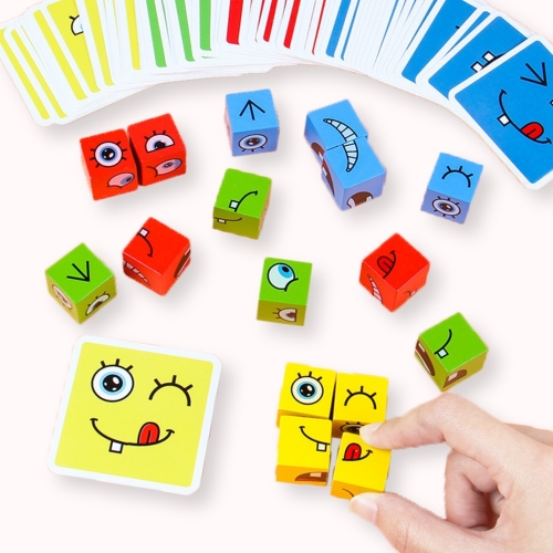 페이스 체인지 큐브 얼굴 표정 맞추기 게임 보드게임 순발력게임 루빅큐브