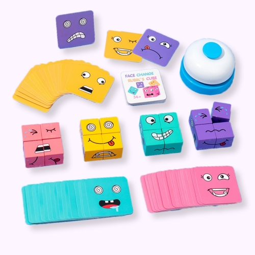 페이스 체인지 큐브 2세대 얼굴 표정 맞추기 게임 보드게임 순발력게임 루빅큐브