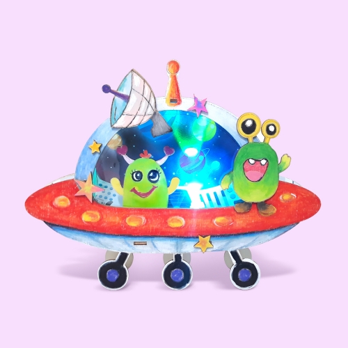 만들기 LED 비행접시 무드등