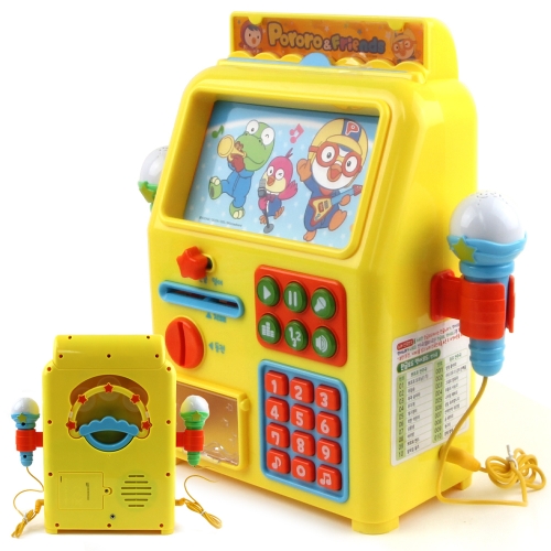 뽀로로 코인 노래방 어린이 학습 완구 동요 장난감마이크