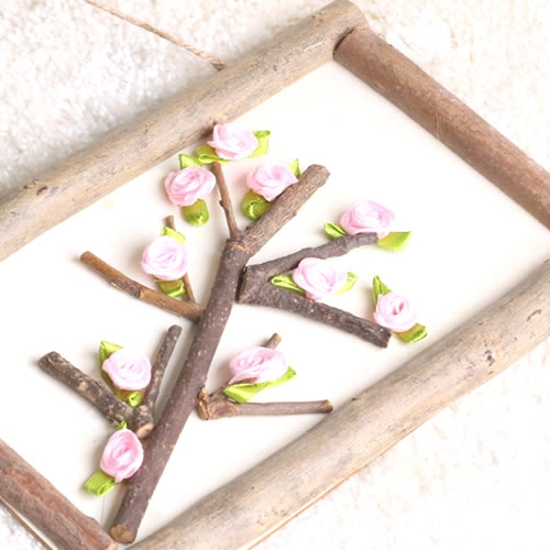 봄꽃 나무 액자 만들기