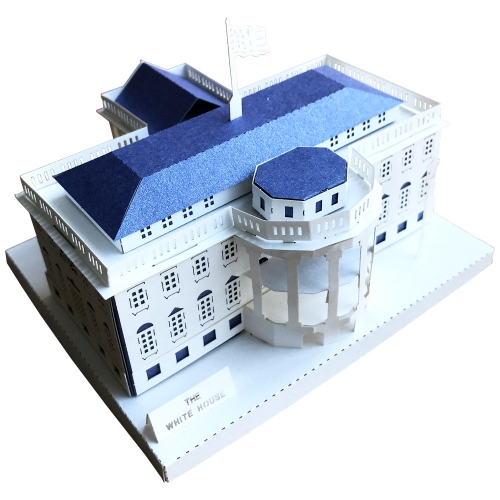 [Maskot Almacen] 종이 3D 입체모형 건축물 만들기 (백악관)