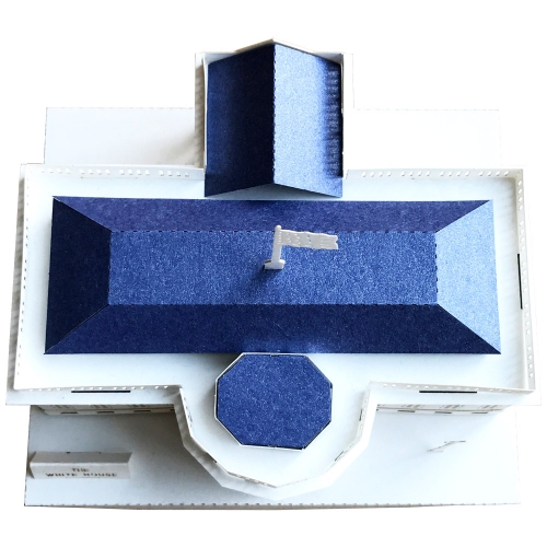 [Maskot Almacen] 종이 3D 입체모형 건축물 만들기 (백악관)