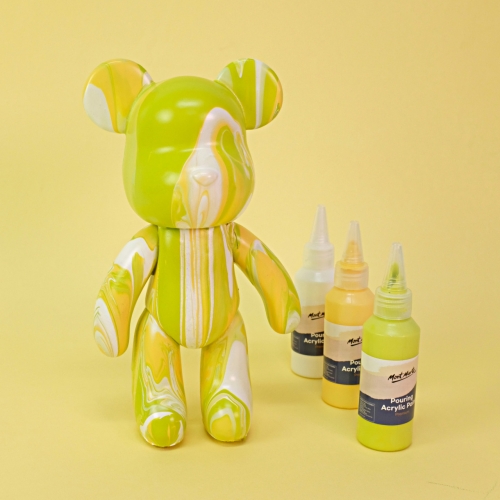 푸어링아트 플루이드 물감 베어브릭 만들기 DIY