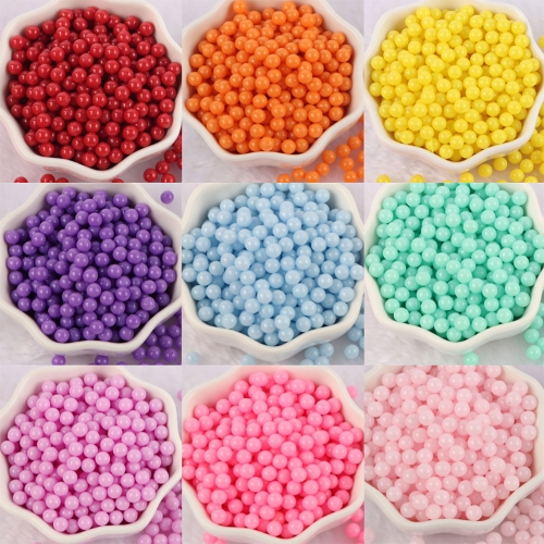 무구멍 무타공 플라스틱 구슬 비즈 공예용 10g