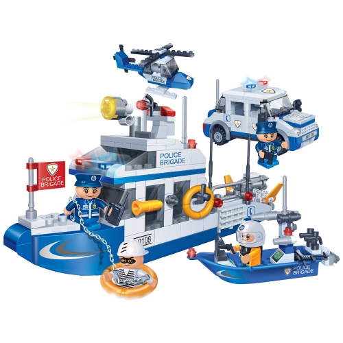 [Maskot Almacen] 조립블록 만들기_레고호환 (Police 시리즈- 경찰 해양순찰대)