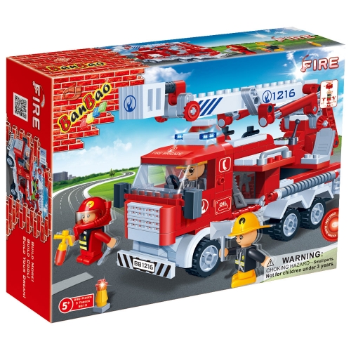 [Maskot Almacen] 조립블록 만들기_레고호환 (Fire 시리즈- 소방 사다리차)