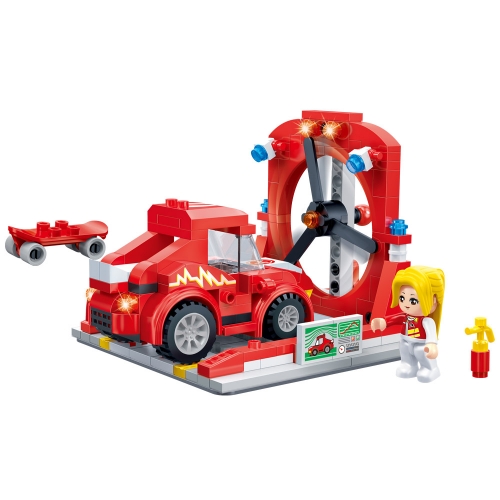 [Maskot Almacen] 조립블록 만들기_레고호환 (스피드레이싱 시리즈- 윈드테스트 실험실)