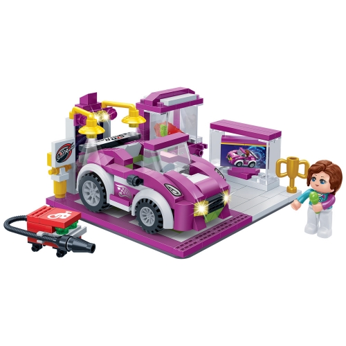 [Maskot Almacen] 조립블록 만들기_레고호환 (스피드레이싱 시리즈- 레이싱카 전시장)