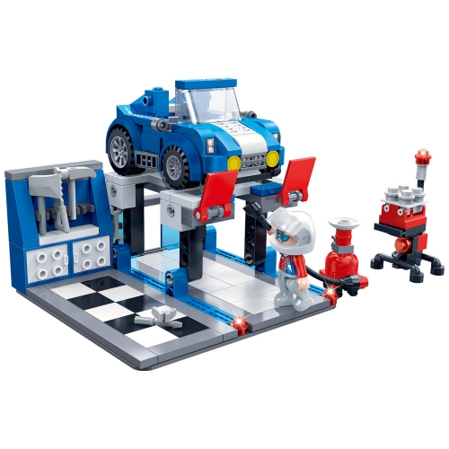 [Maskot Almacen] 조립블록 만들기_레고호환 (스피드레이싱 시리즈- 오일 교환 구역)