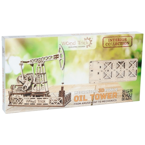 [Maskot Almacen] 우드 메카니칼 조립 모델 (Oil Derrick)