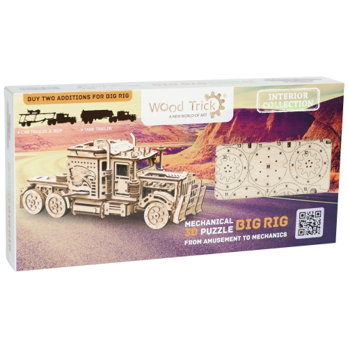 [Maskot Almacen] 우드 메카니칼 조립 모델 (Big Rig)