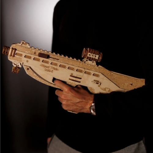 [Maskot Almacen] 우드 메카니칼 조립 모델 (Assault gun USG-2)