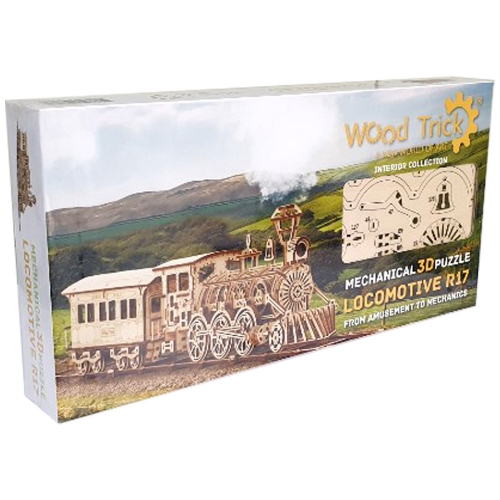 [Maskot Almacen] 우드 메카니칼 조립 모델 (Locomotive R17)