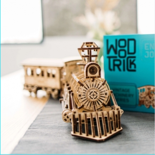 [Maskot Almacen] 우드 메카니칼 조립 모델 (Locomotive R17)