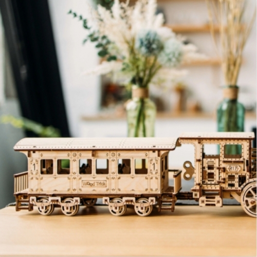 [Maskot Almacen] 우드 메카니칼 조립 모델 (Locomotive R17)