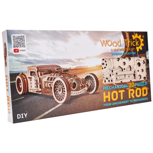 [Maskot Almacen] 우드 메카니칼 조립 모델 (Hot Rod)