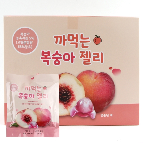 까먹는 복숭아 젤리 과일맛젤리 한입간식 복숭아맛구미 15개세트