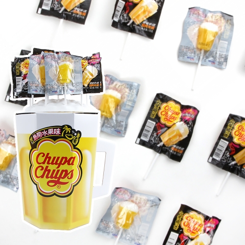 츄파춥스 맥주사탕 48개입 파인애플맛 화이트데이 막대캔디 롤리팝