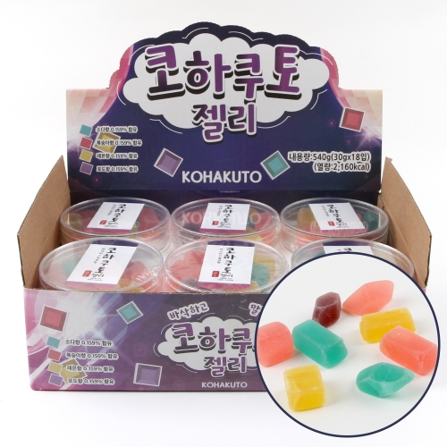코하쿠토 구미 보석젤리 ASMR젤리 어린이젤리 보석사탕 18개세트