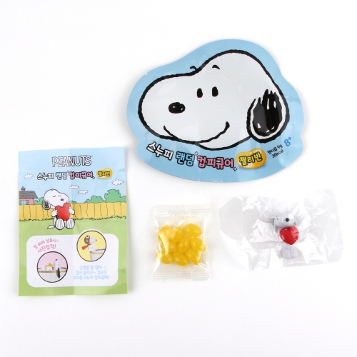 스누피 랜덤 피규어 젤리빈 달콤젤리 24개세트 컵피규어 가챠뽑기