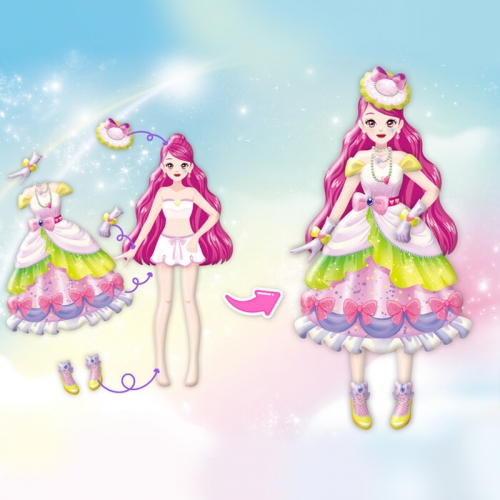 캐치티니핑 아이돌공주 코디스티커 옷입히기 인형놀이 티니핑공주