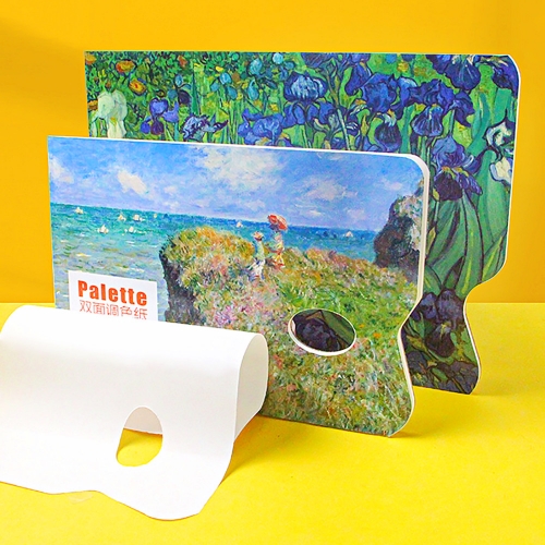 종이파레트 종이팔레트 일회용 1회용 아크릴물감 양면 30매