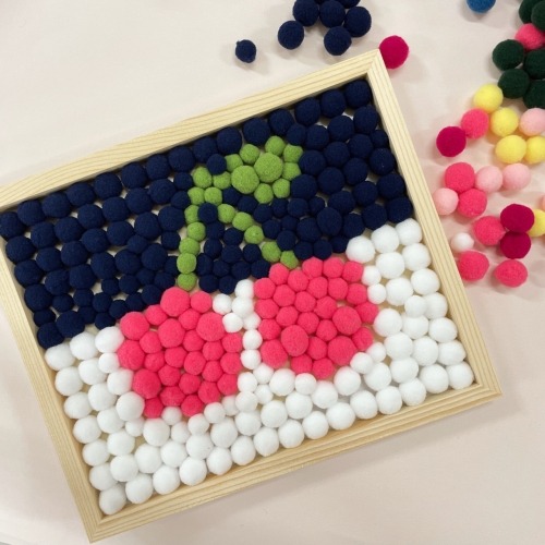 폼폼이 뿅뿅이 솜공 솜방울 파스텔 혼합 믹스  30g