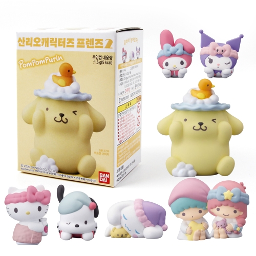 산리오 프렌즈2 피규어 8개세트 쿠로미 마이멜로디 가챠 랜덤피규어