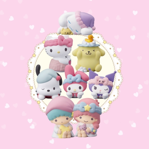 산리오 프렌즈2 피규어 8개세트 쿠로미 마이멜로디 가챠 랜덤피규어