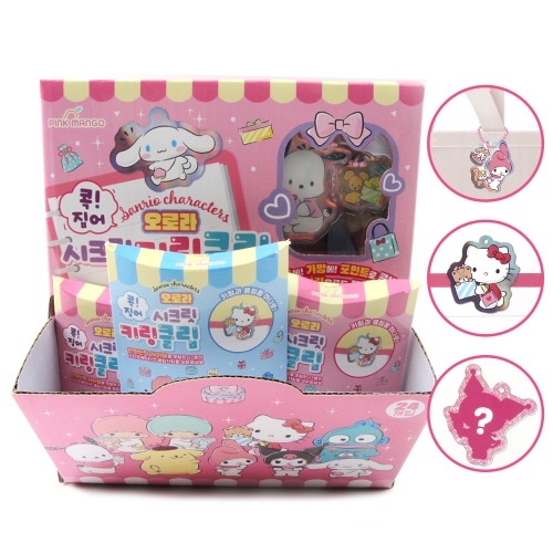 산리오 오로라 키링 클립 집게 다꾸 산리오캐릭터랜덤뽑기 24개세트