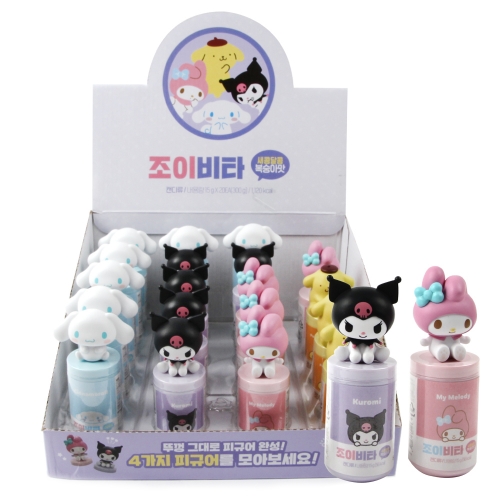 산리오 조이비타 키즈비타민 복숭아맛 산리오랜덤피규어 20개세트