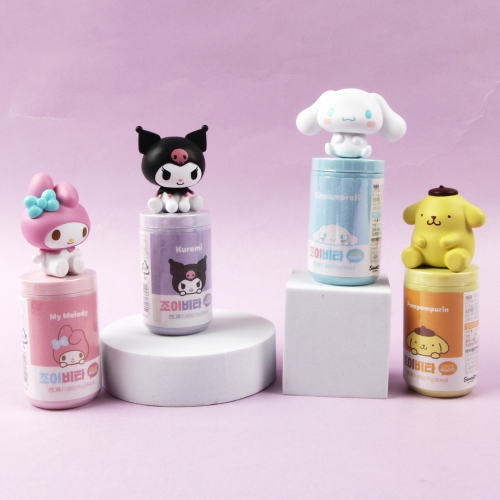 산리오 조이비타 키즈비타민 복숭아맛 산리오랜덤피규어 20개세트