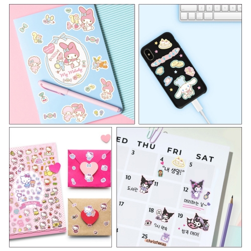 산리오 벽그림스티커 카페꾸미기 스티커꾸미기놀이북 다꾸 코디스티커