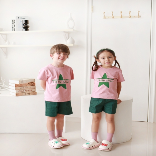 [미래아이] 하복 리틀스타 (핑크) 교사용티 있음