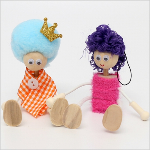 움직이는 나무 인형